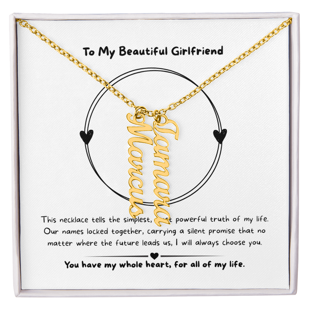 The "Three Little Words" Custom Nameplate Necklace