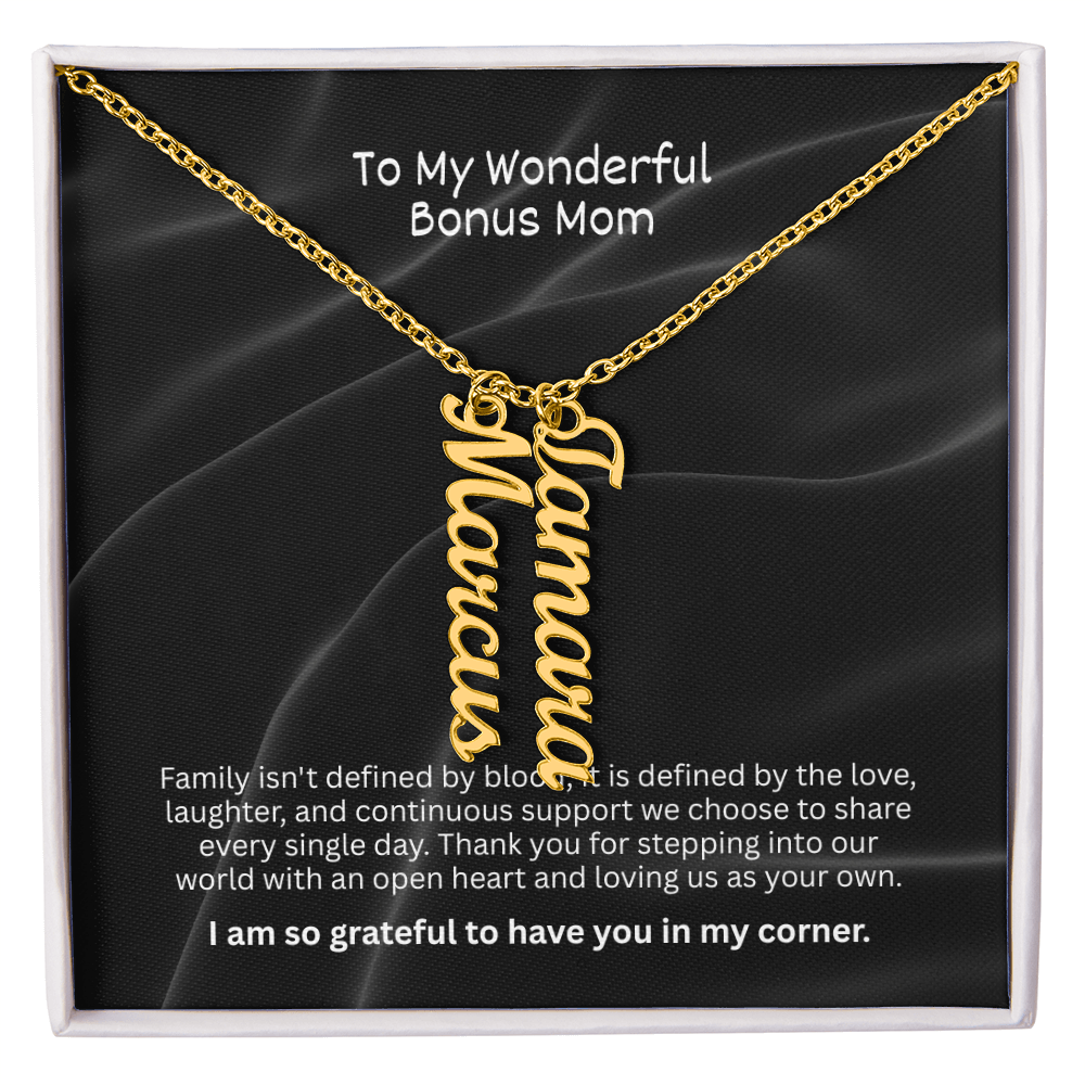 The "Bonus Mom Legacy" Multi-Name Necklace