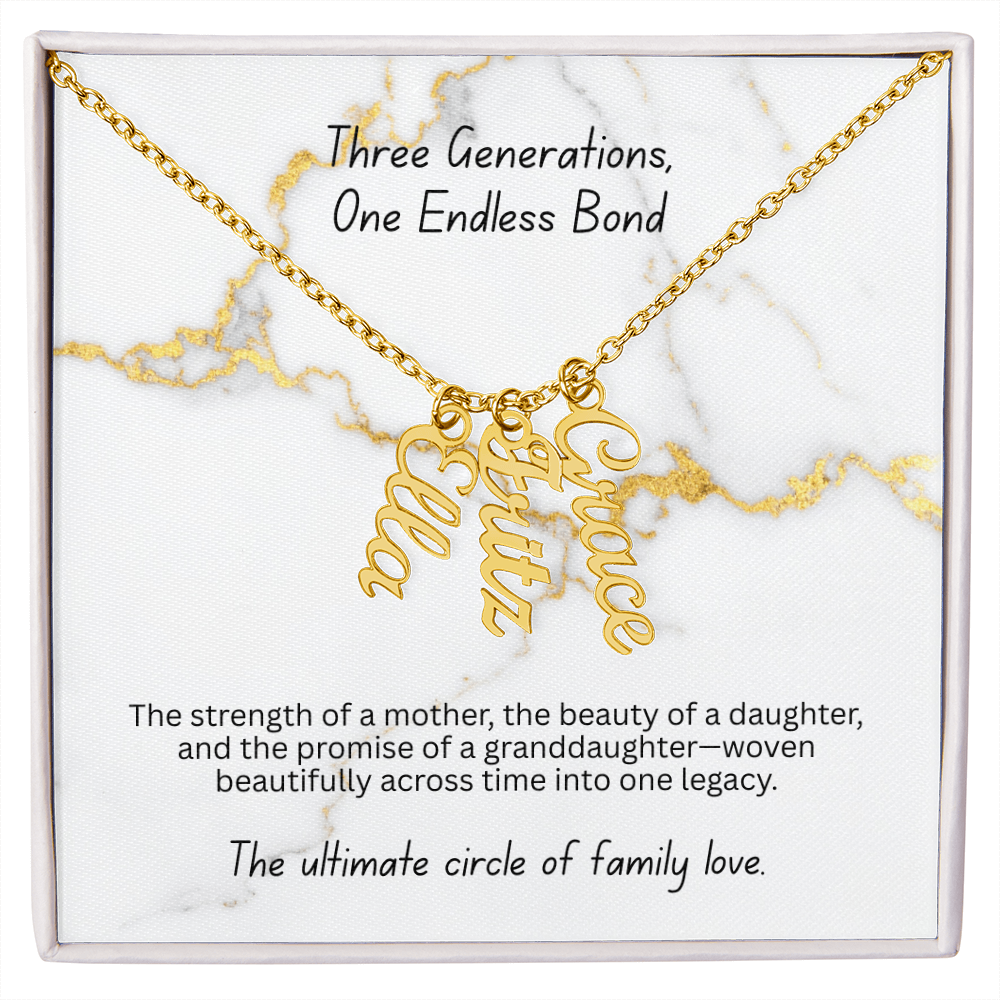 The "Three Generations" Custom Multi-Bar Necklace