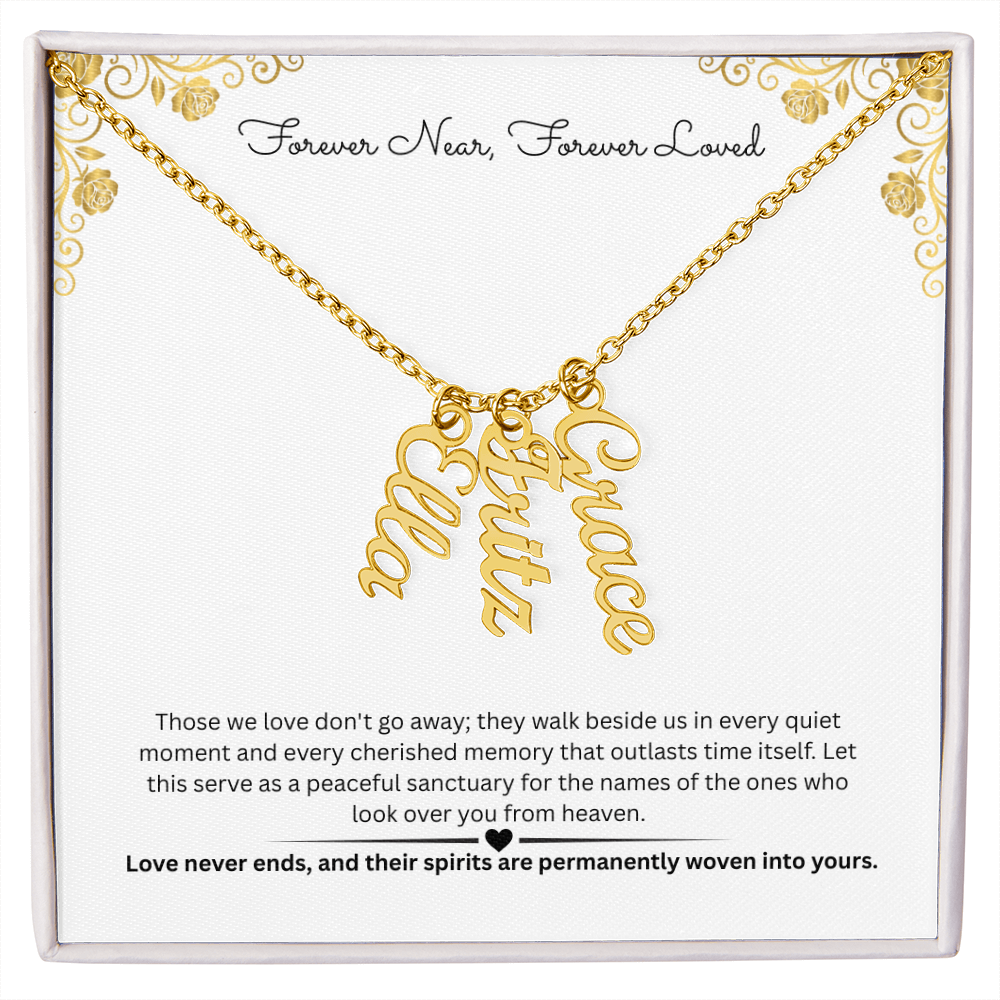 The "Always Near" Memorial Multi-Bar Name Necklace