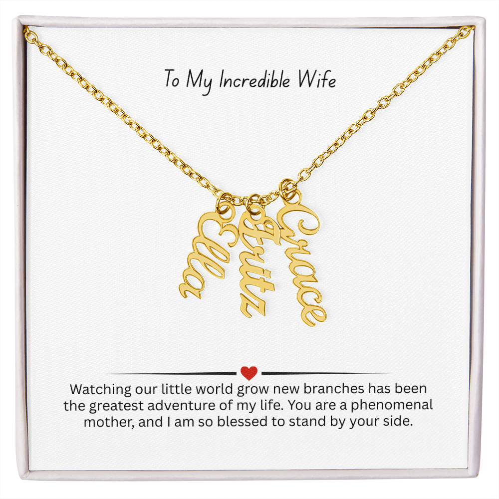 The "Growing Family" Custom Multi-Name Necklace