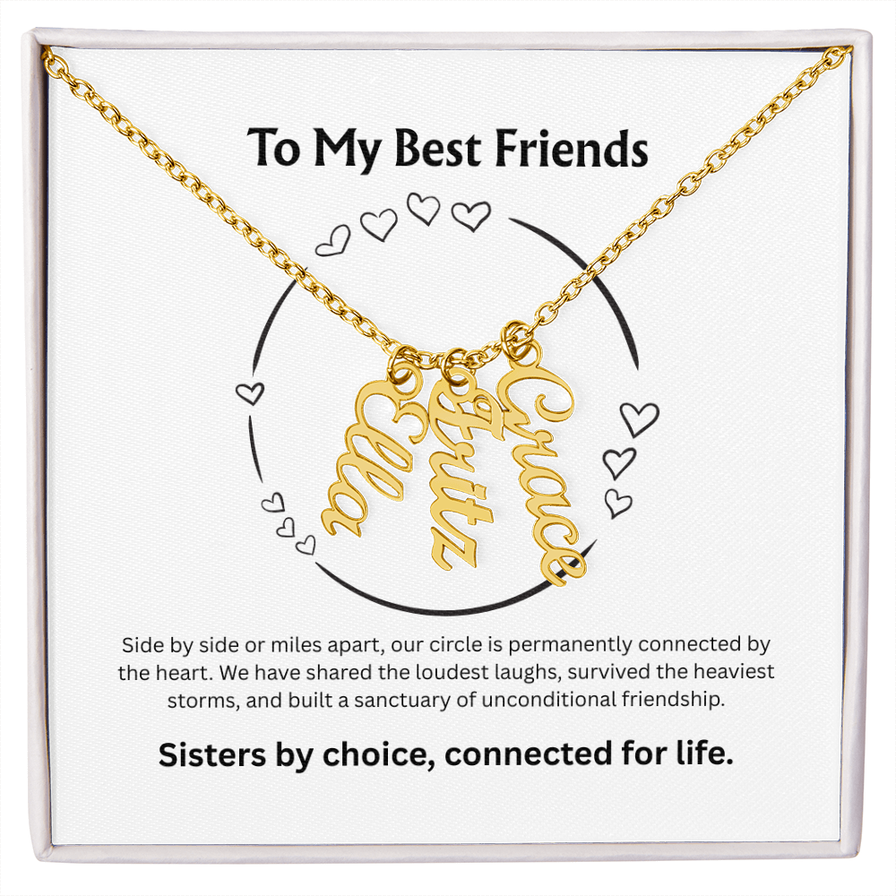 The "Best Friends Pack" Multi-Bar Name Necklace