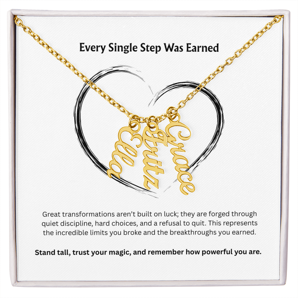 The "Goal Getter" Personalized Multi-Vertical Necklace