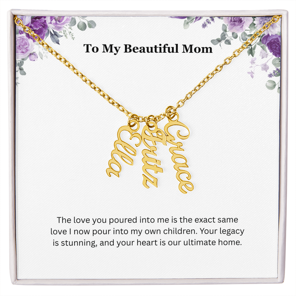 The "Matriarch Legacy" Multi-Name Necklace for Grandma