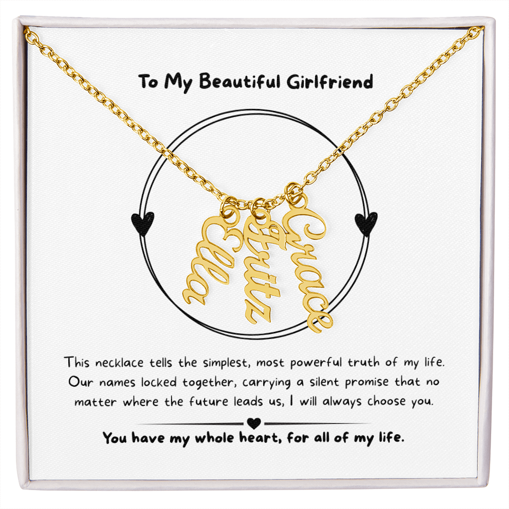 The "Three Little Words" Custom Nameplate Necklace