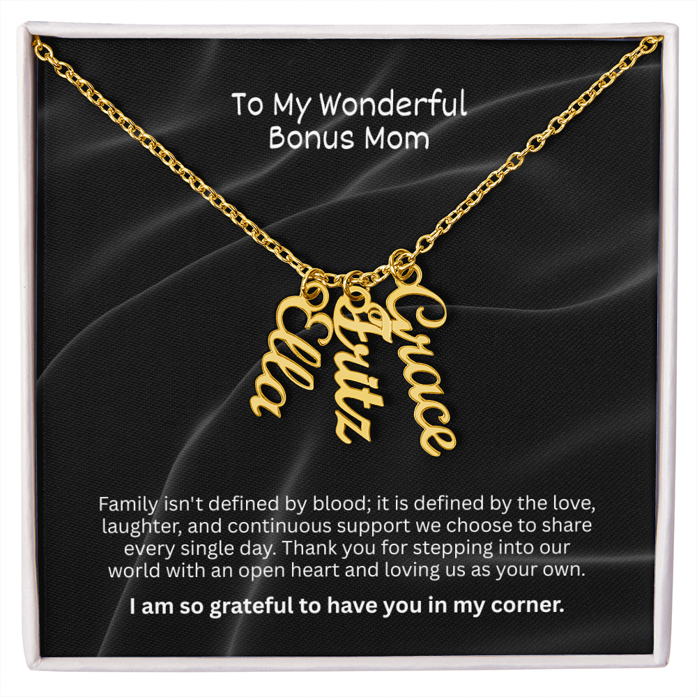 The "Bonus Mom Legacy" Multi-Name Necklace