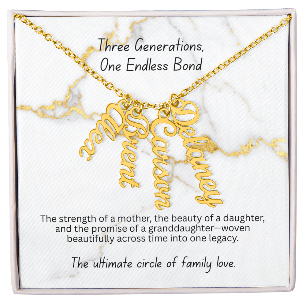 The "Three Generations" Custom Multi-Bar Necklace