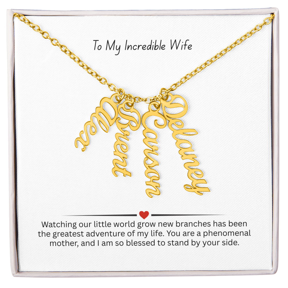 The "Growing Family" Custom Multi-Name Necklace