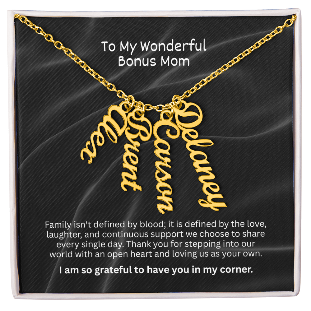The "Bonus Mom Legacy" Multi-Name Necklace