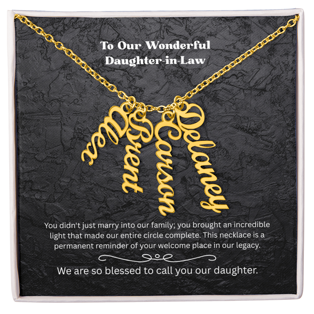 The "Welcomed to the Family" Multi-Name Necklace