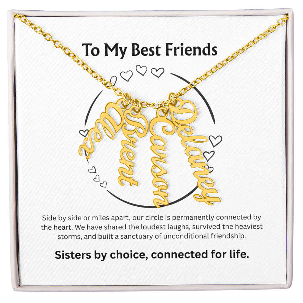 The "Best Friends Pack" Multi-Bar Name Necklace