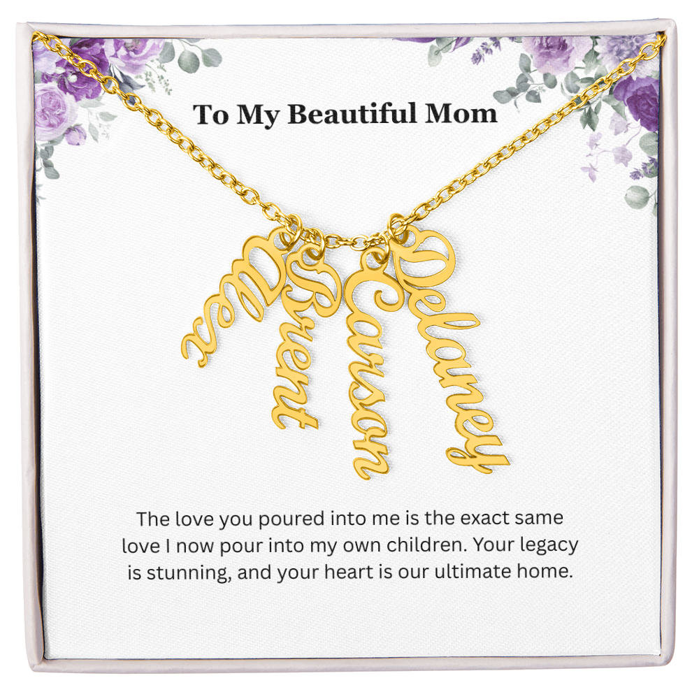 The "Matriarch Legacy" Multi-Name Necklace for Grandma
