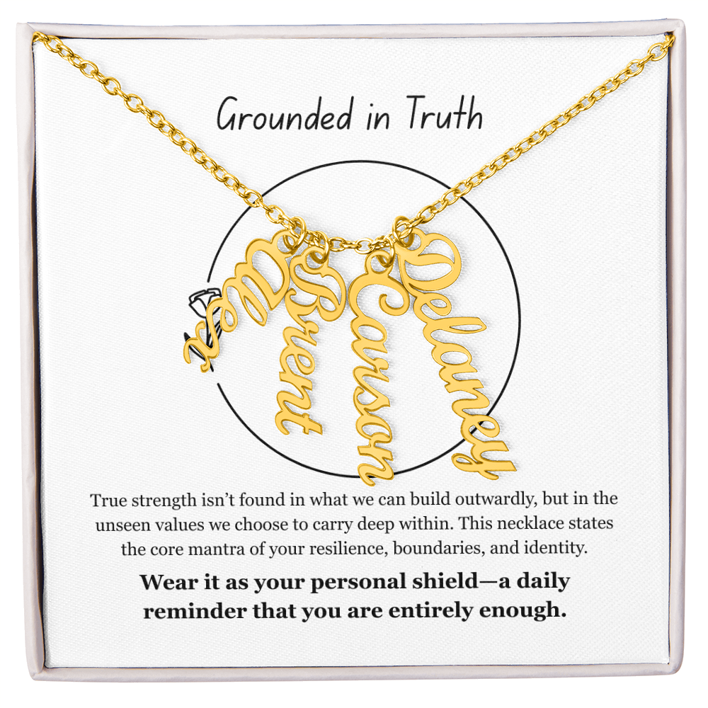 The "Personal Shield" Multi-Bar Affirmation Necklace