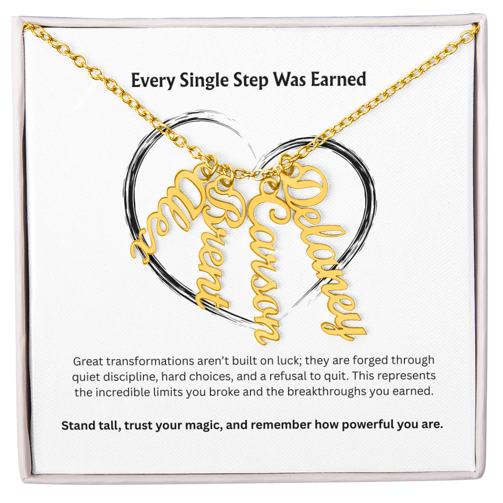 The "Goal Getter" Personalized Multi-Vertical Necklace