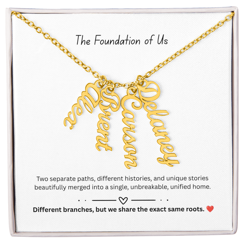 The "Two Worlds Unified" Multi-Bar Name Necklace
