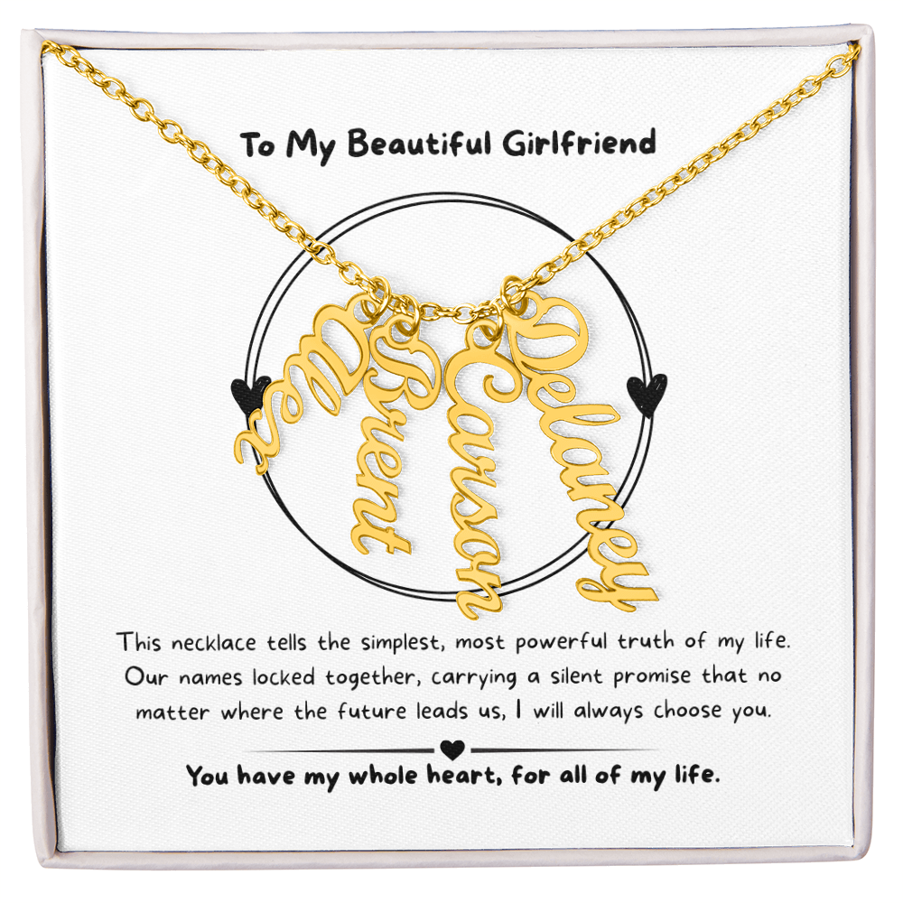 The "Three Little Words" Custom Nameplate Necklace