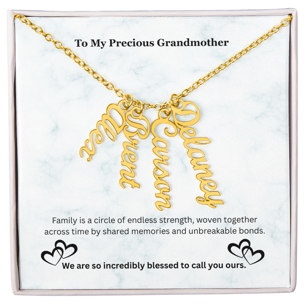The "Generational Crest" Custom Multi-Bar Pendant