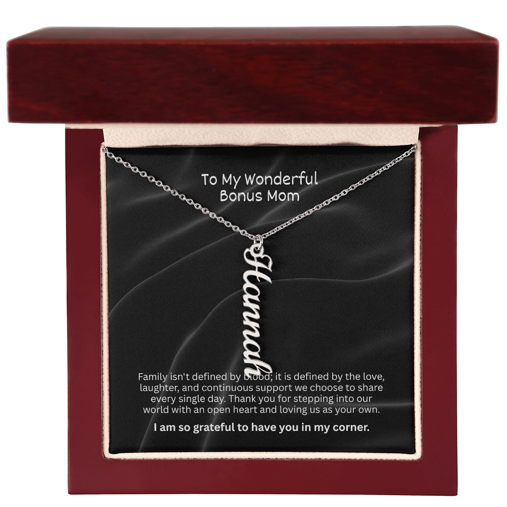 The "Bonus Mom Legacy" Multi-Name Necklace