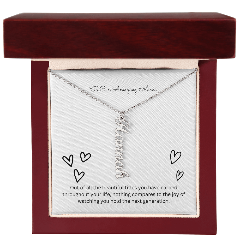 The "Grandkids Legacy" Custom Multi-Bar Necklace