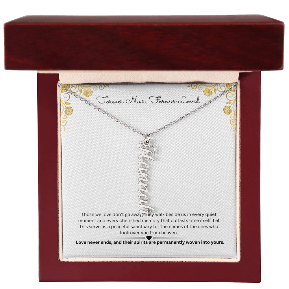 The "Always Near" Memorial Multi-Bar Name Necklace
