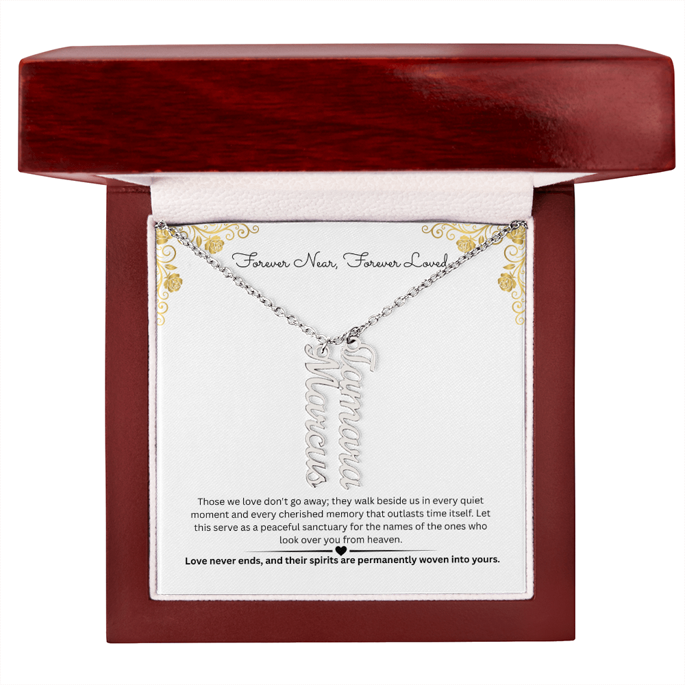The "Always Near" Memorial Multi-Bar Name Necklace