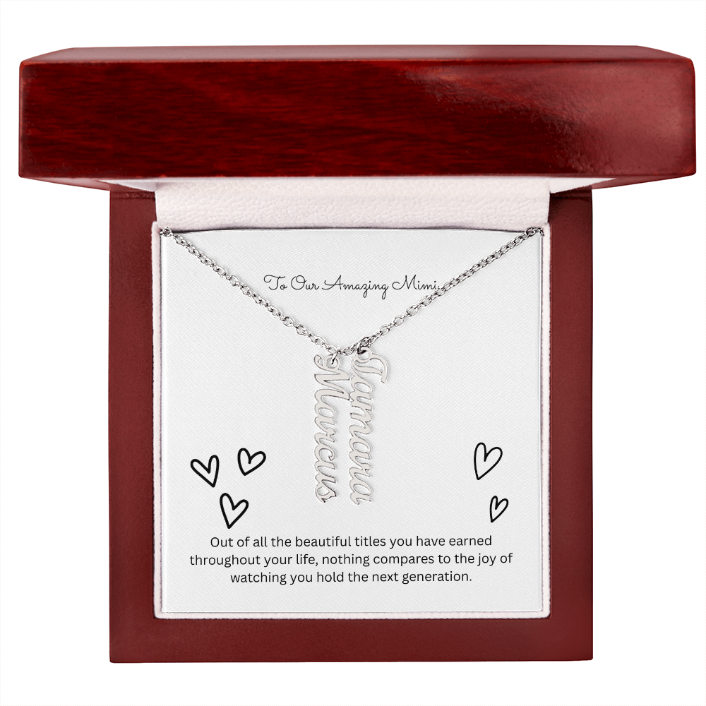The "Grandkids Legacy" Custom Multi-Bar Necklace