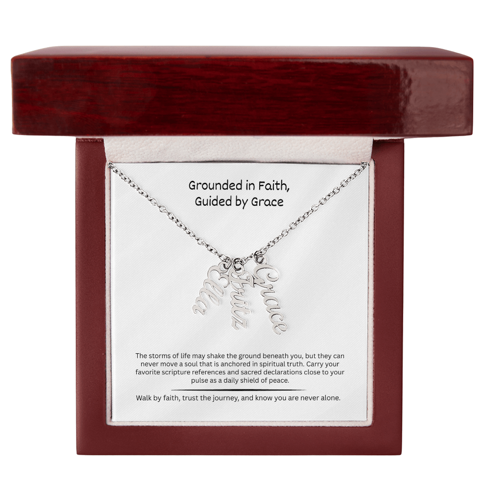 The "Tri-Faith Devotion" Personalized Scripture Necklace