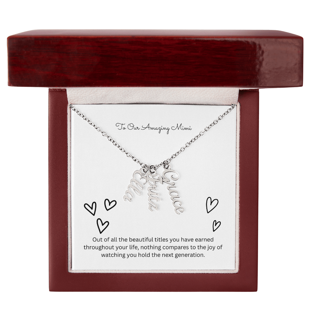 The "Grandkids Legacy" Custom Multi-Bar Necklace
