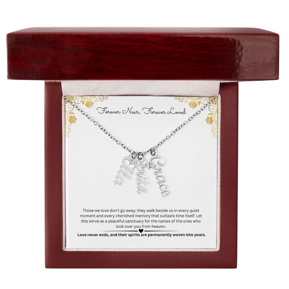 The "Always Near" Memorial Multi-Bar Name Necklace