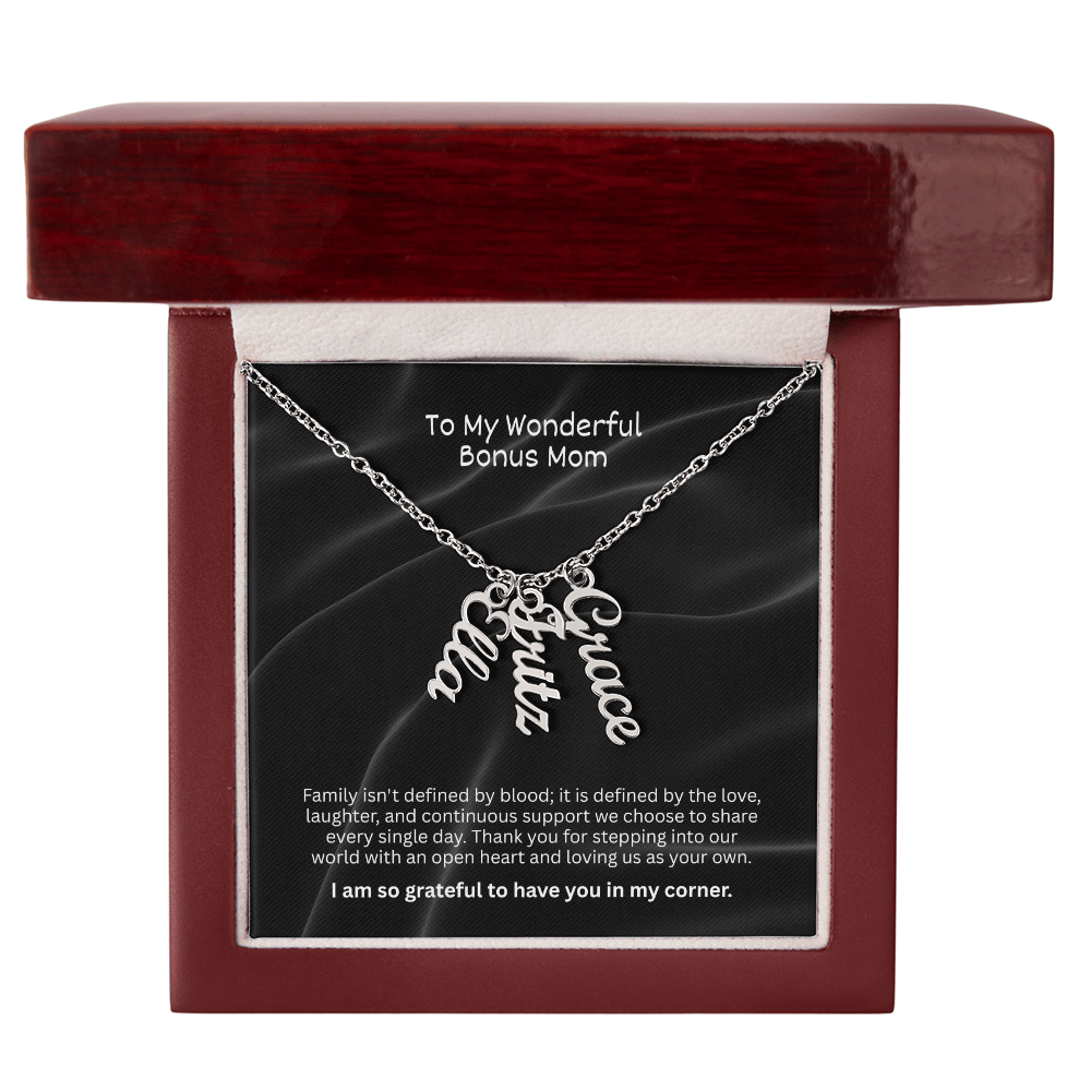 The "Bonus Mom Legacy" Multi-Name Necklace