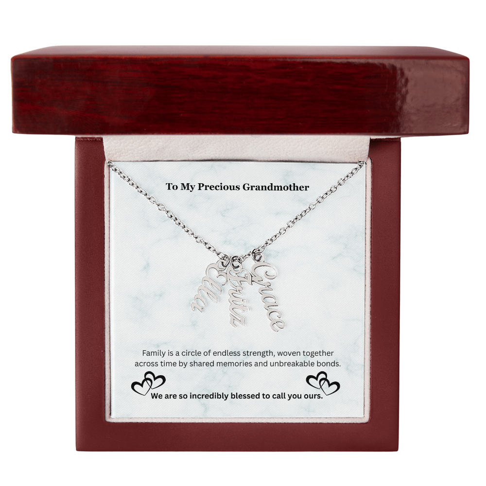 The "Generational Crest" Custom Multi-Bar Pendant