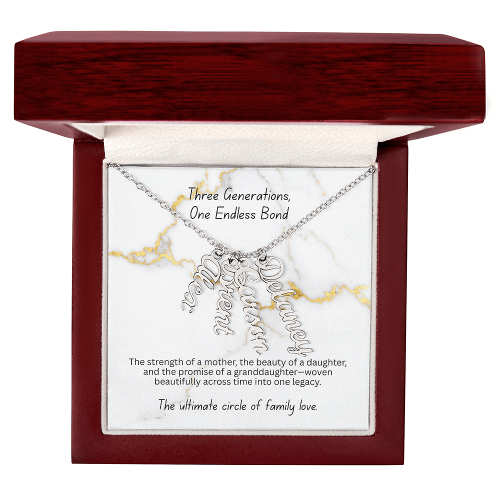 The "Three Generations" Custom Multi-Bar Necklace