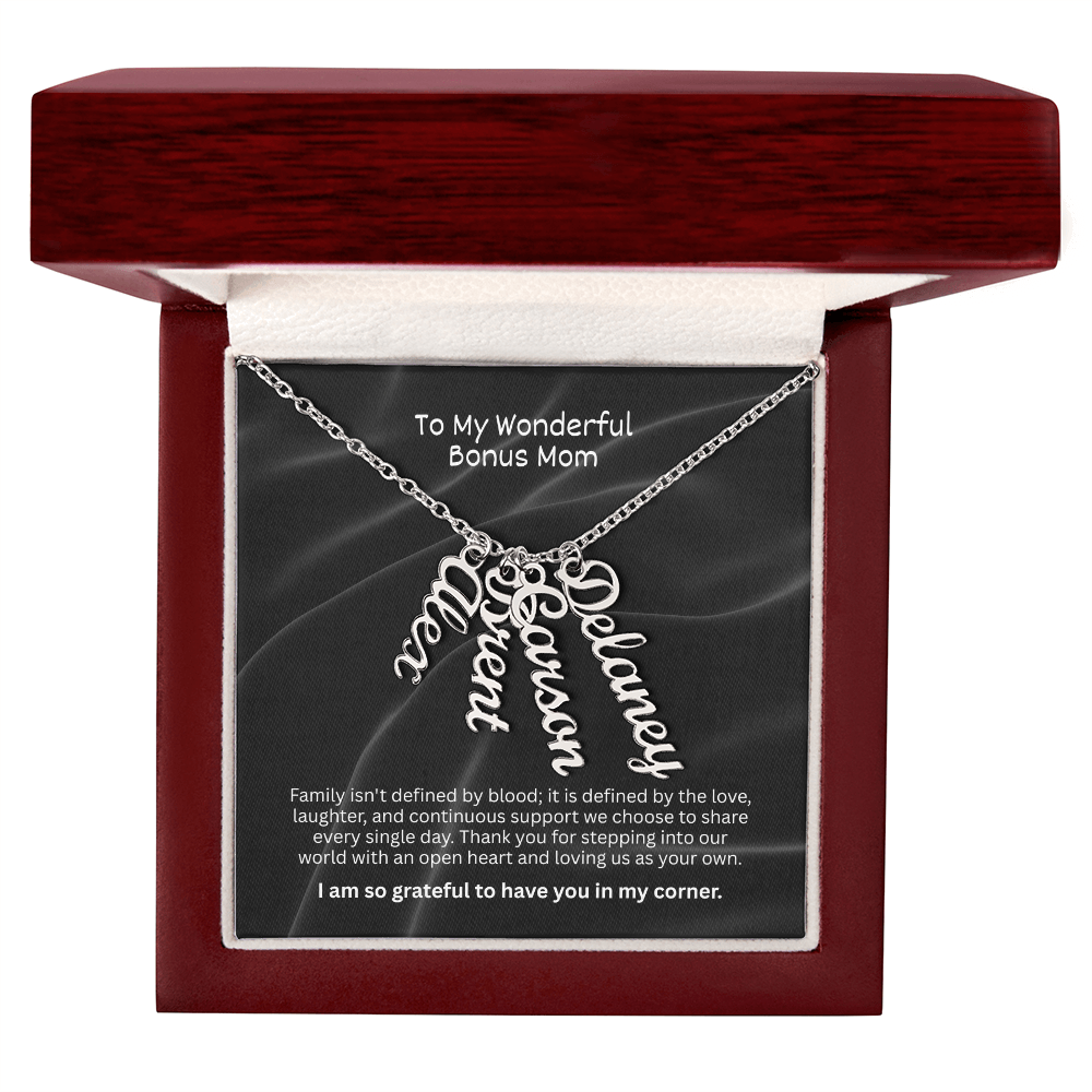 The "Bonus Mom Legacy" Multi-Name Necklace