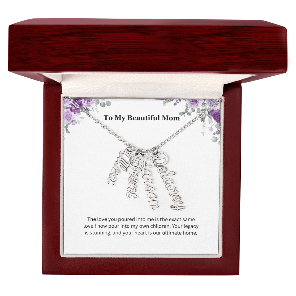 The "Matriarch Legacy" Multi-Name Necklace for Grandma