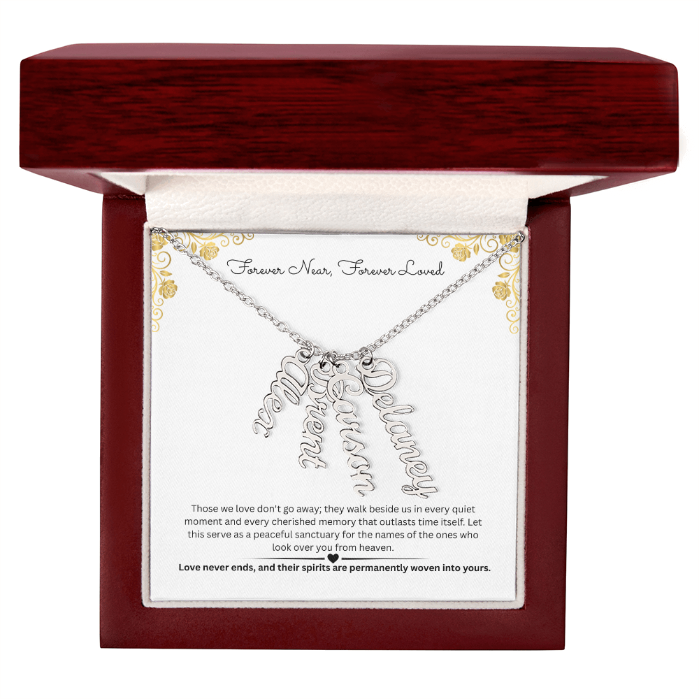 The "Always Near" Memorial Multi-Bar Name Necklace