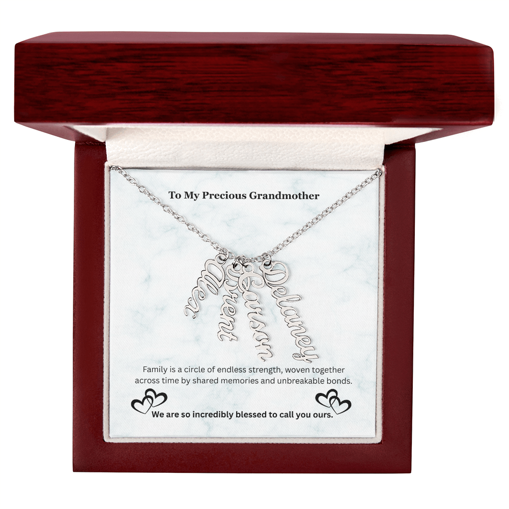The "Generational Crest" Custom Multi-Bar Pendant