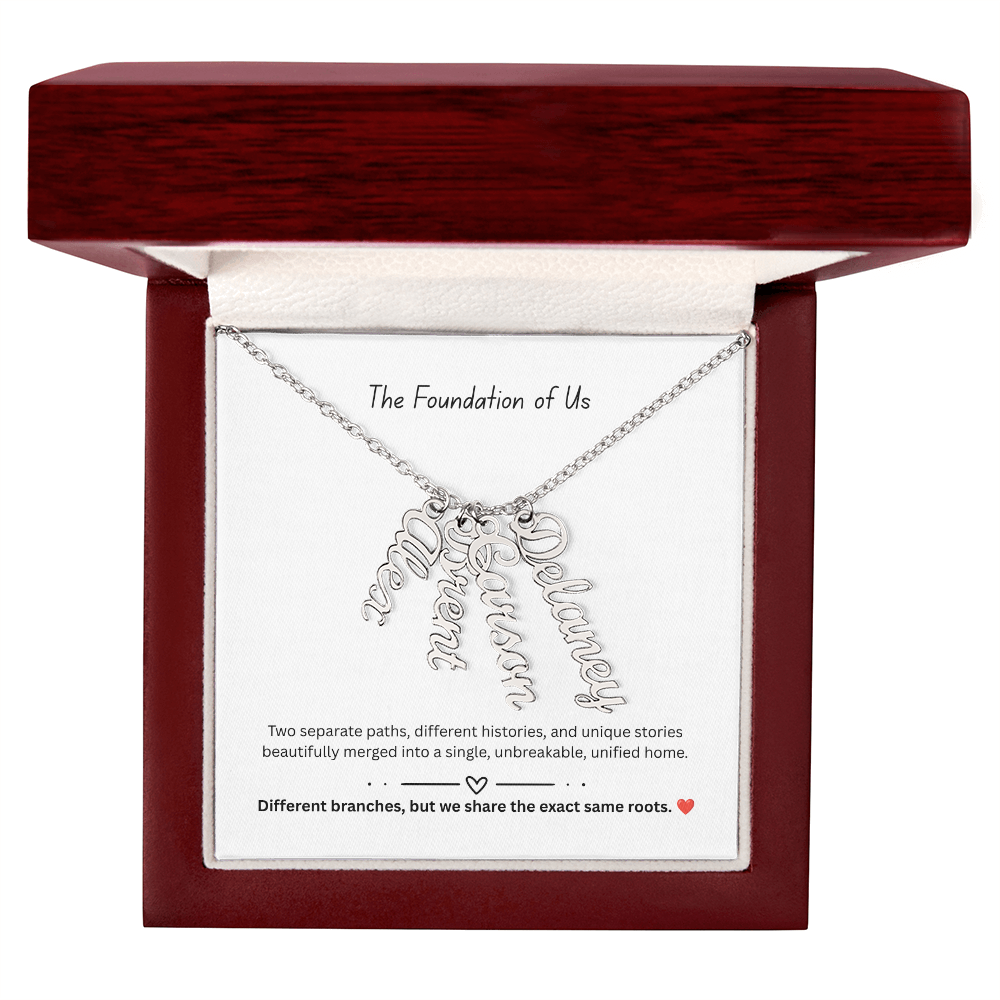 The "Two Worlds Unified" Multi-Bar Name Necklace