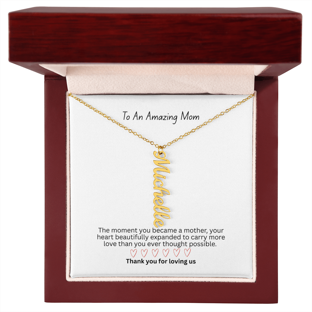 The "Carrying Your Hearts" Multi-Bar Name Necklace