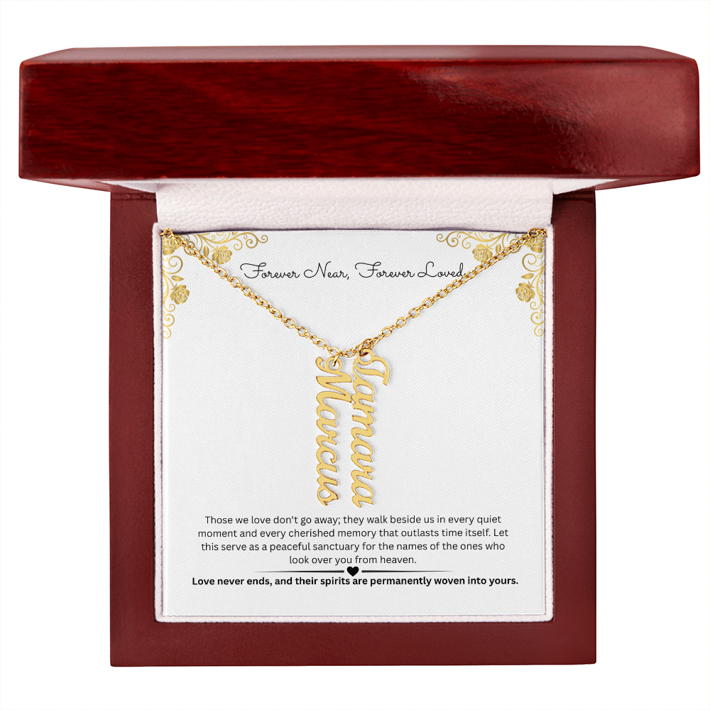 The "Always Near" Memorial Multi-Bar Name Necklace