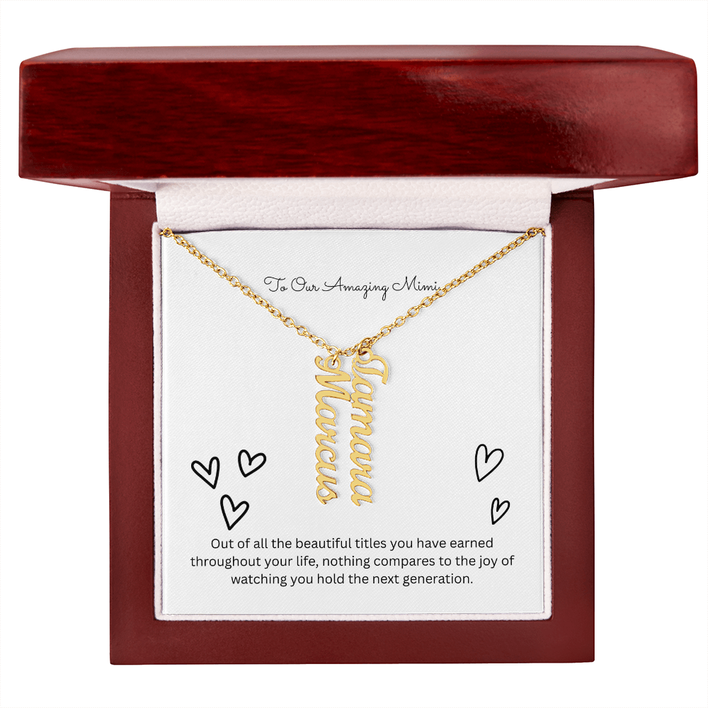 The "Grandkids Legacy" Custom Multi-Bar Necklace