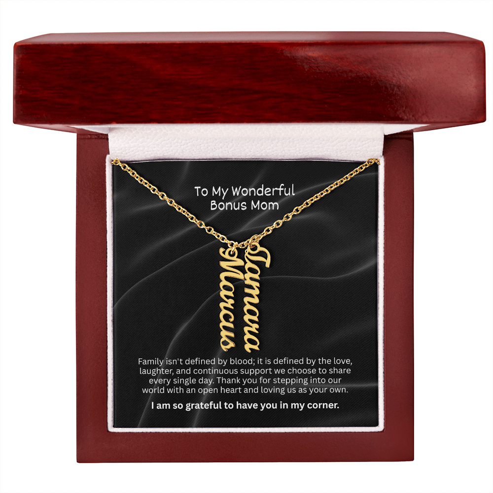 The "Bonus Mom Legacy" Multi-Name Necklace