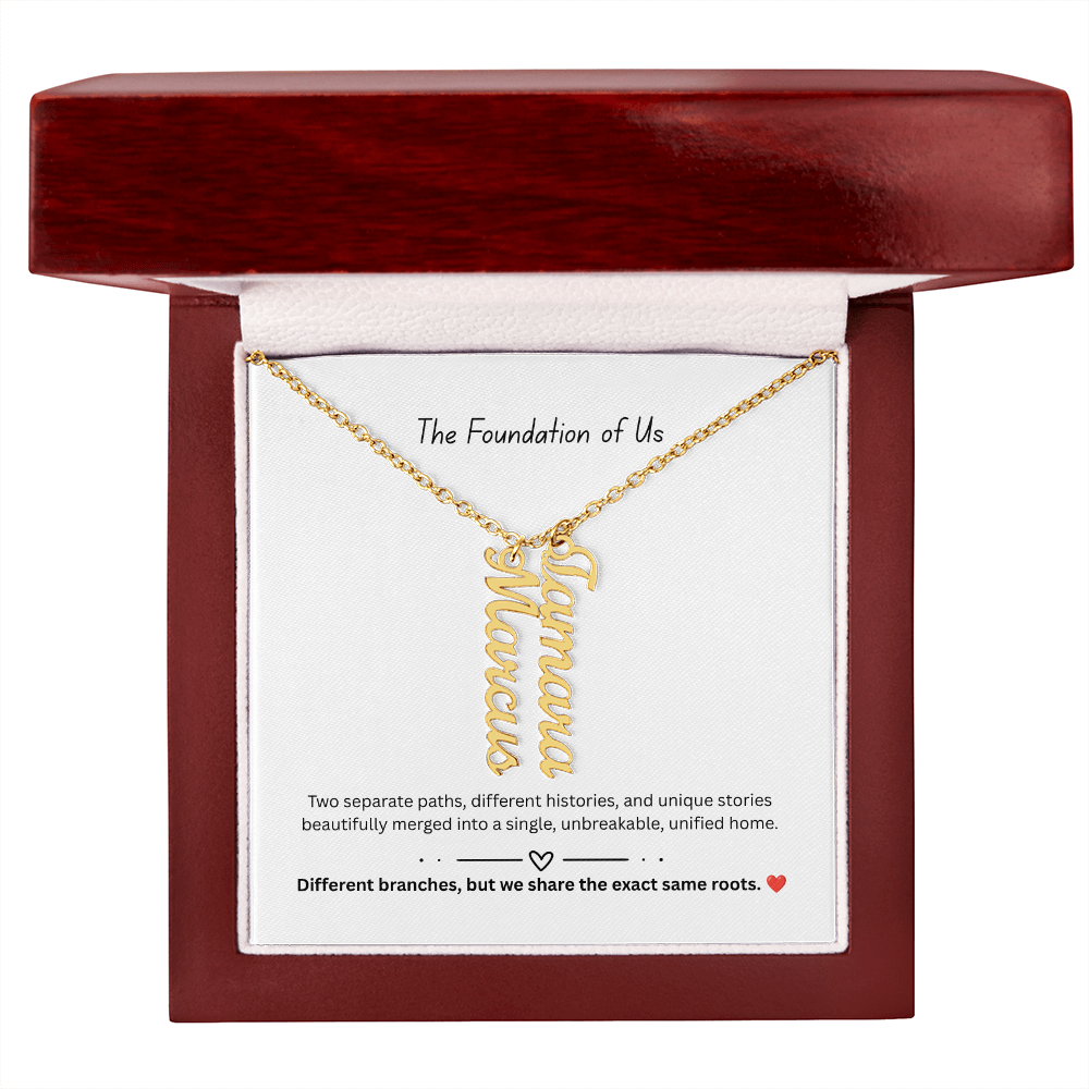 The "Two Worlds Unified" Multi-Bar Name Necklace