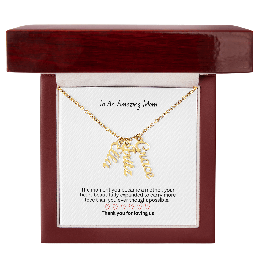 The "Carrying Your Hearts" Multi-Bar Name Necklace