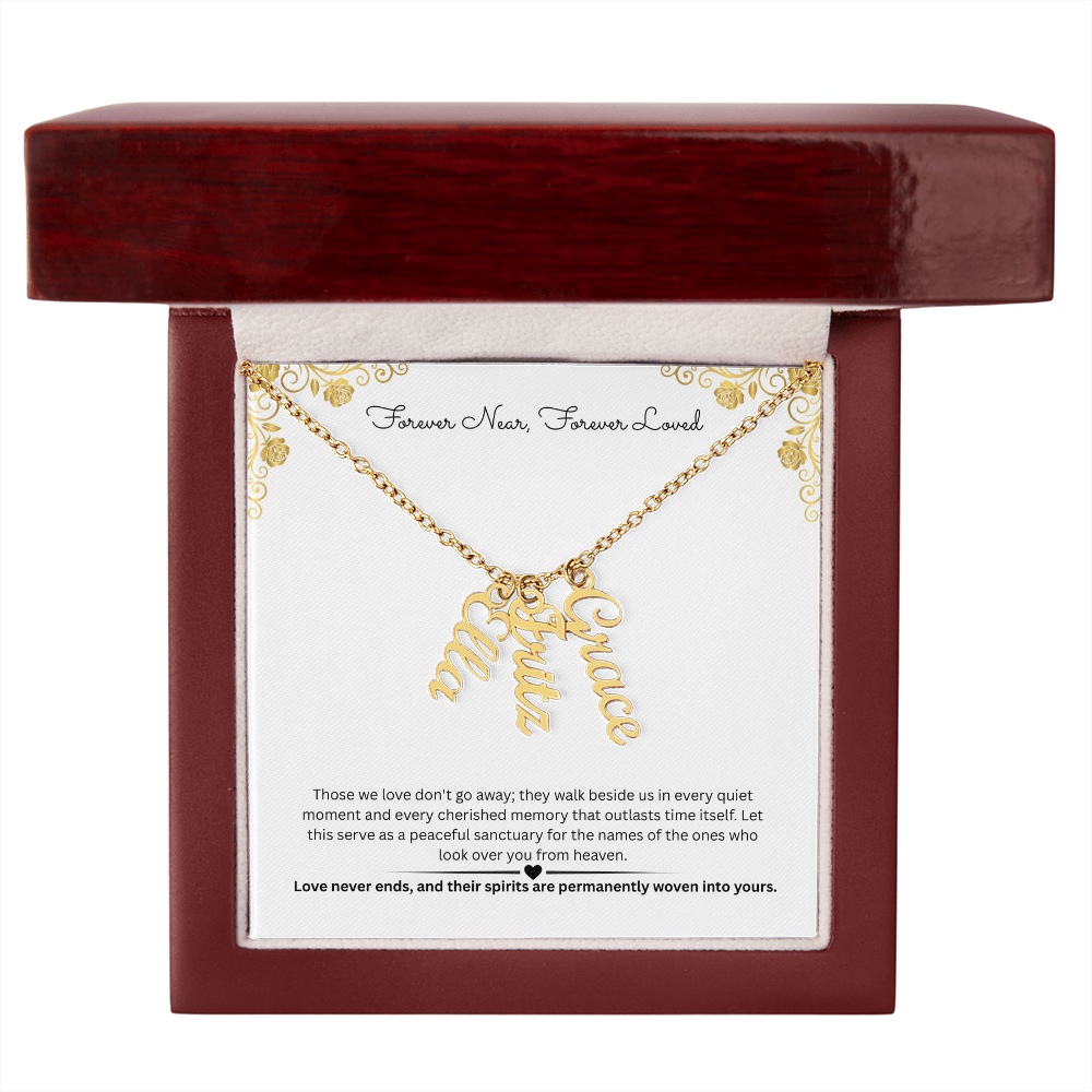 The "Always Near" Memorial Multi-Bar Name Necklace