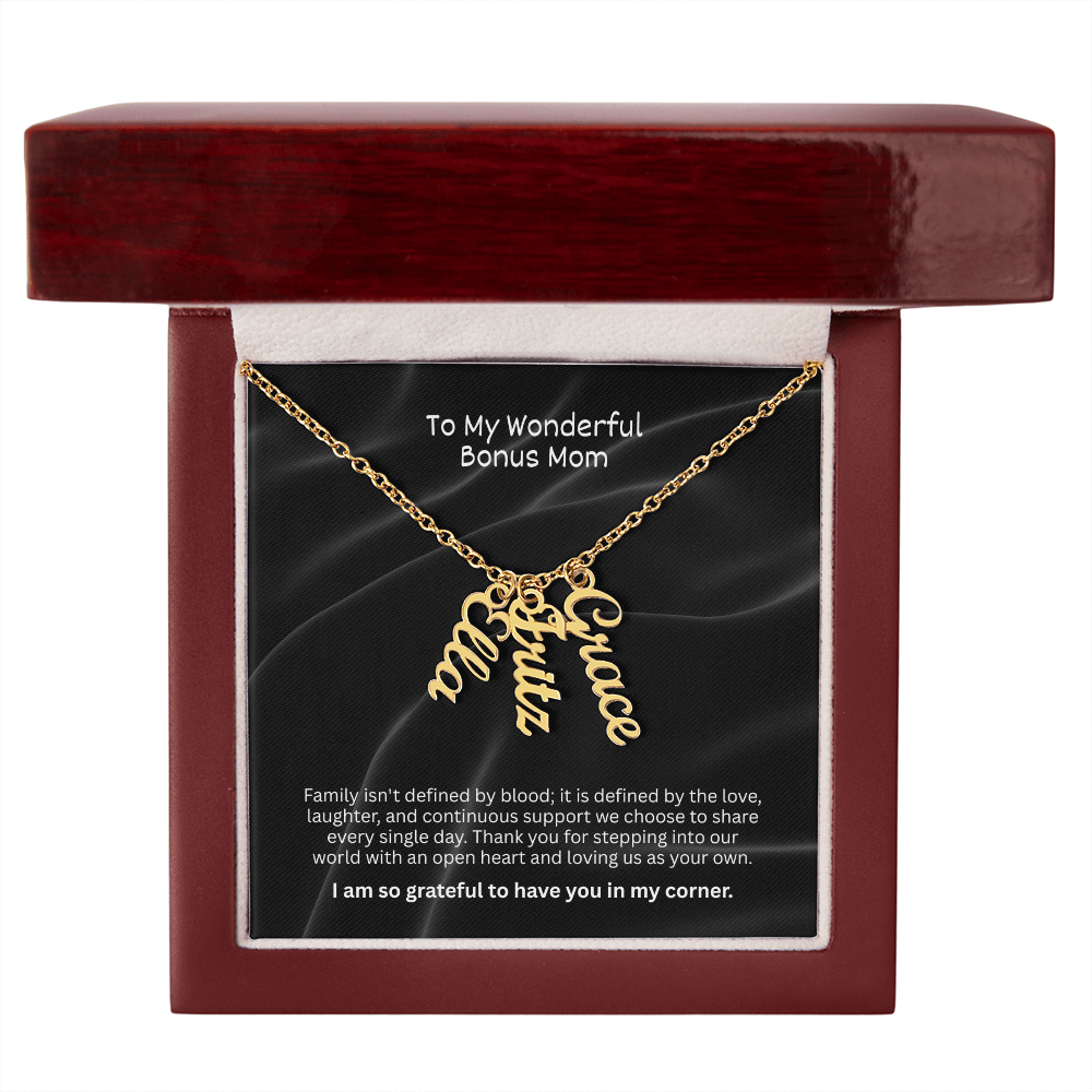 The "Bonus Mom Legacy" Multi-Name Necklace