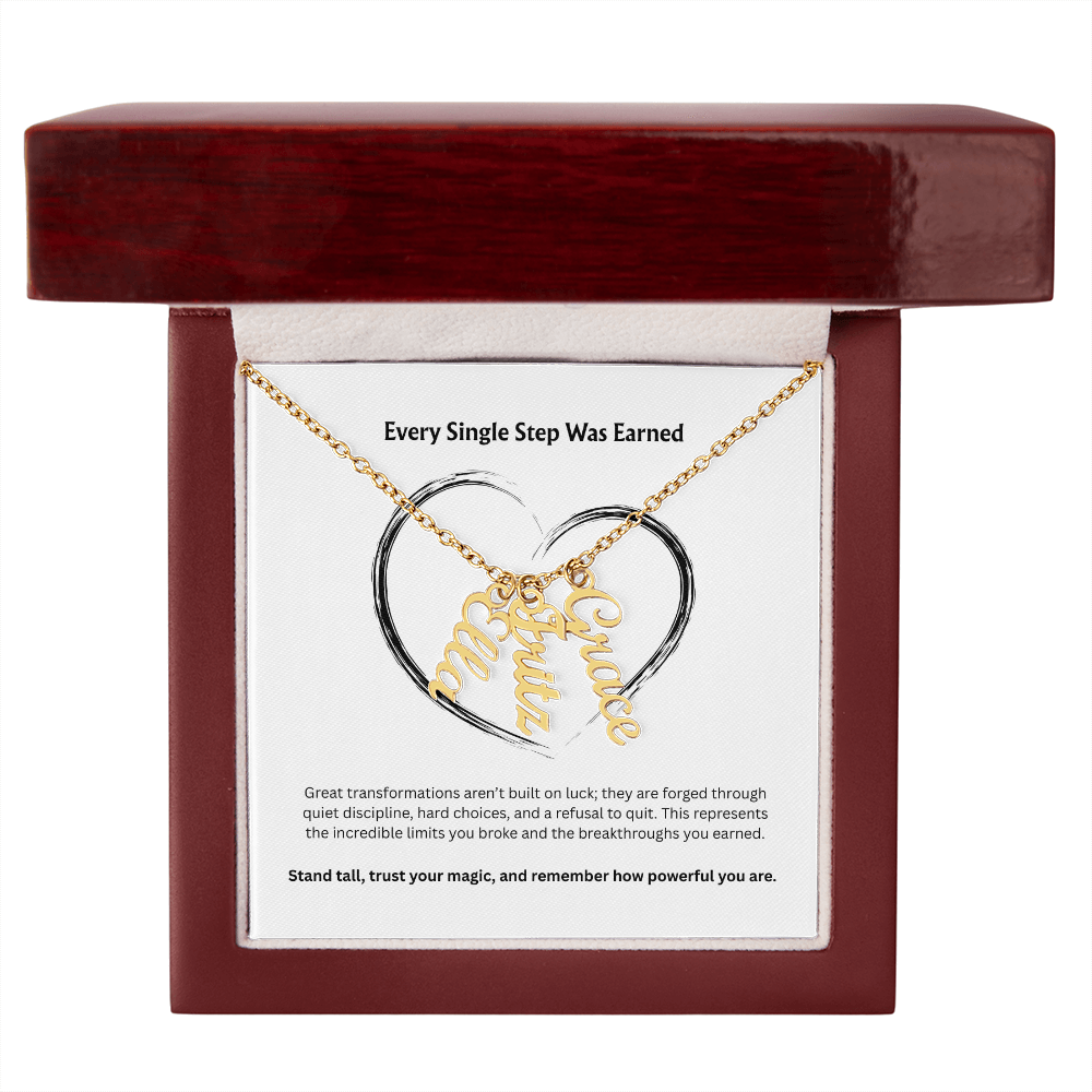 The "Goal Getter" Personalized Multi-Vertical Necklace