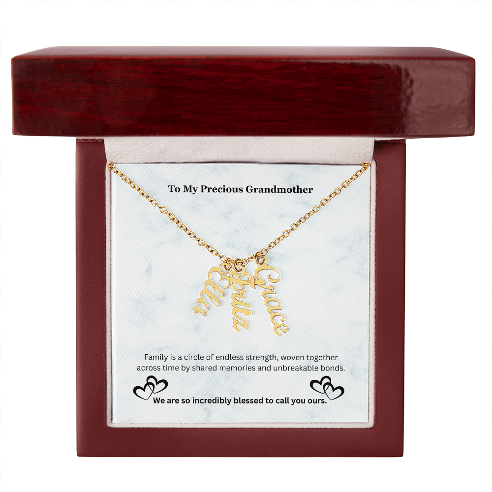 The "Generational Crest" Custom Multi-Bar Pendant