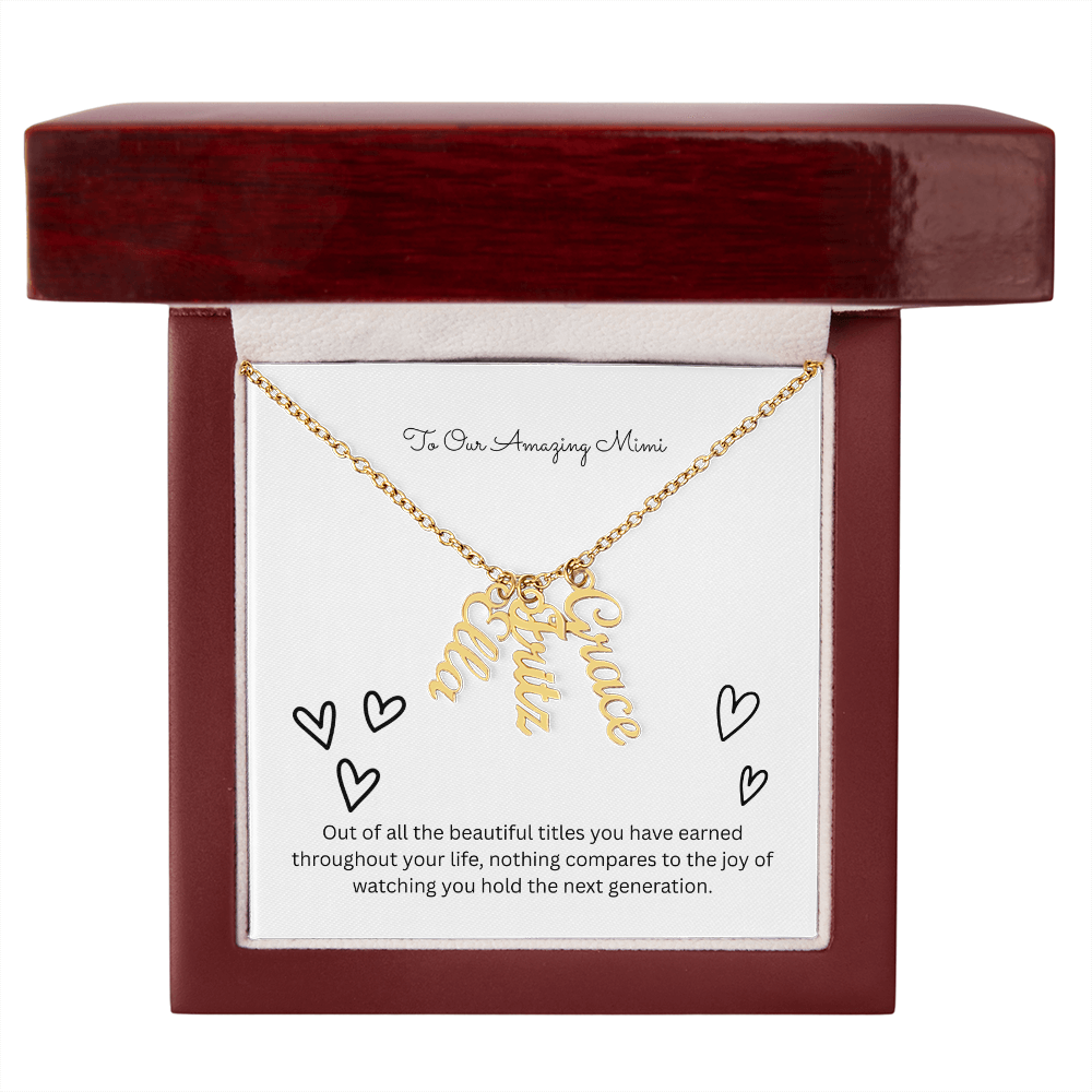 The "Grandkids Legacy" Custom Multi-Bar Necklace