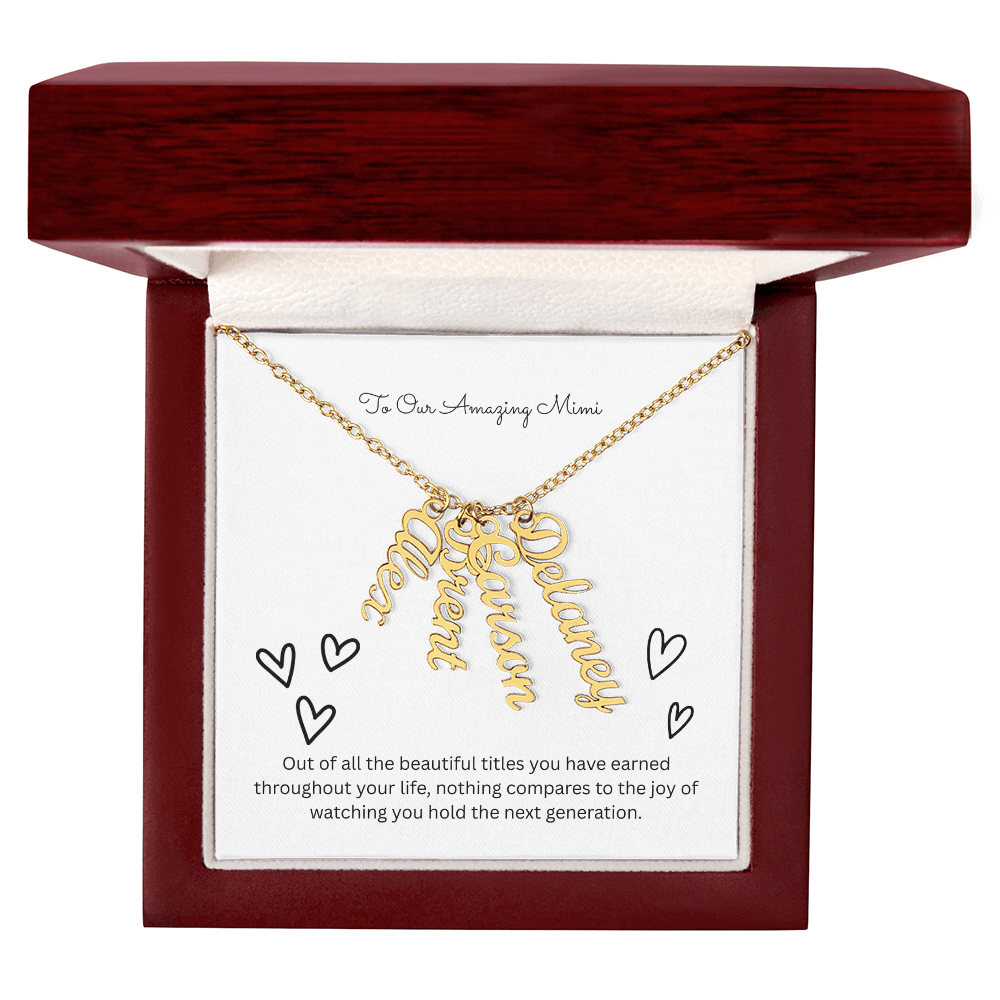 The "Grandkids Legacy" Custom Multi-Bar Necklace