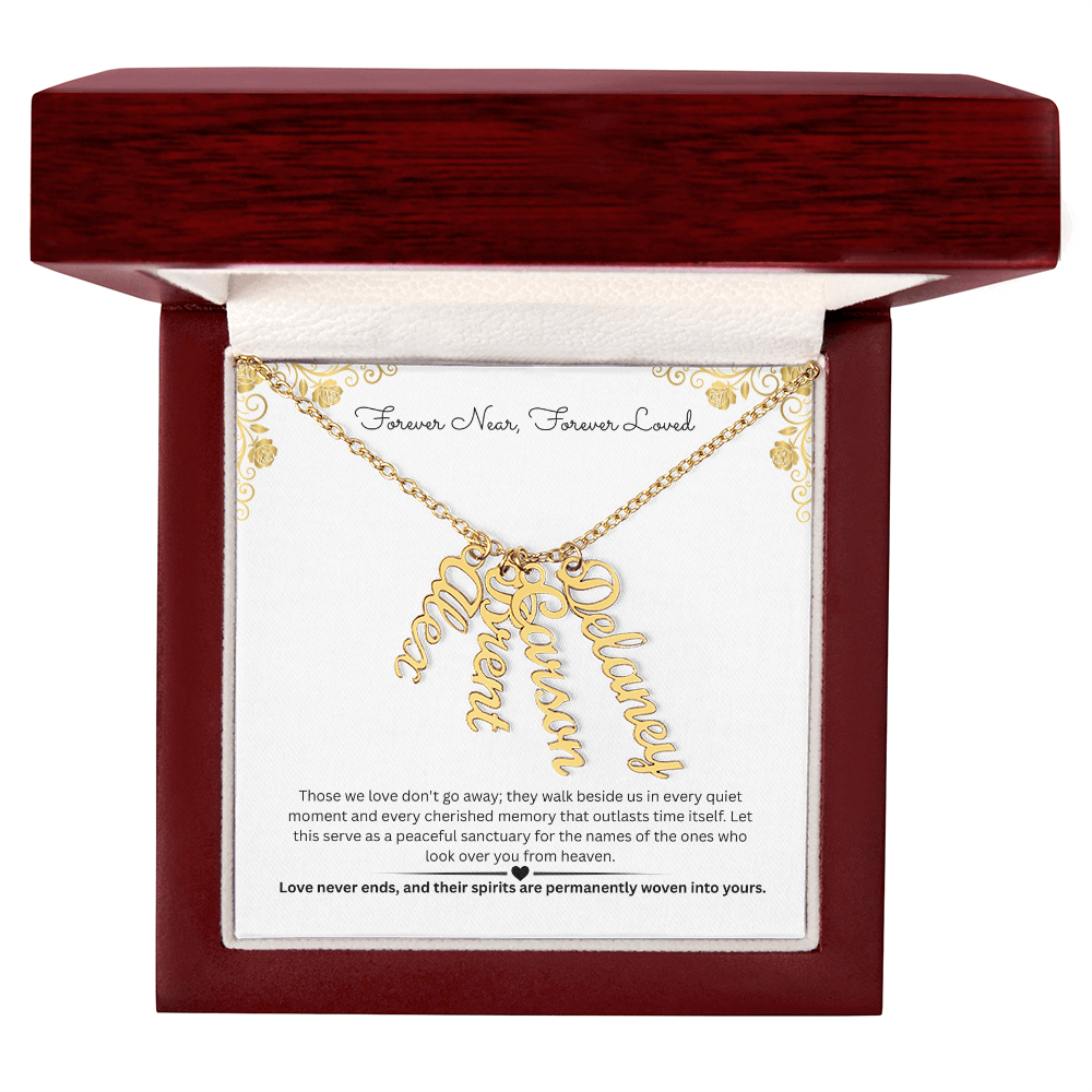 The "Always Near" Memorial Multi-Bar Name Necklace